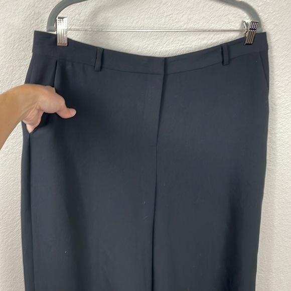 New L’Agence Pilar Wide Leg Pant Trouser Black Office Business Sz 16 - Picture 3 of 16